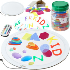 Masterkidz Apaļa LED gaismas paneļa krāsa + piederumu komplekts
