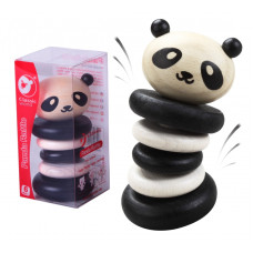 Classic World Wooden Panda Sensory Rattle