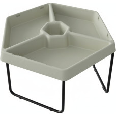 Masterkidz Sześciokątny Stolik Do Zabawy Piaskiem i Wodą 3 Komory Regulowana Wysokość