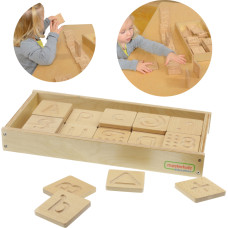 Masterkidz Sensorā rotaļlieta atpazīst burtus, ciparus, formas ar pieskārienu Montessori