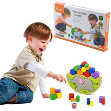 Viga Toys Montessori Balancing Elephant koka puzle