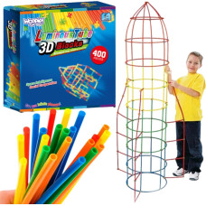 Woopie Klocki Konstrukcyjne Świecące Słomki 400 szt.