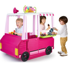 Feber Pink Food Truck 2in1 Virtuves un transportlīdzekļu pārtikas produkti Virtuves piederumi 50 gab.