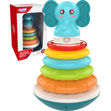 Woopie BABY Pyramid Interactive Tower Elephant with Rings Rattle