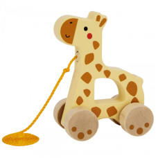 Tooky Toy Koka žirafe velkam ar auklu