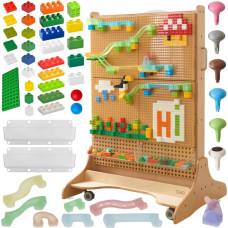 Masterkidz Freestanding Wooden STEM Board + Accessories