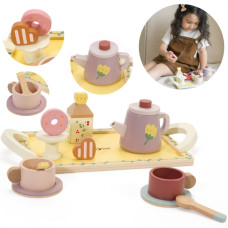 Classic World Wooden Tea and Dessert Set 14 pcs.