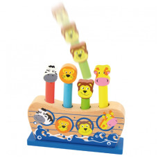 Viga Toys VIGA Wooden Jumping Animals Noah's Ark