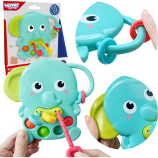Woopie BABY Gryzak Sensoryczny Słonik Montessori 4w1