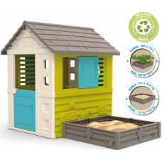 Smoby Зеленый садовый домик + песочница