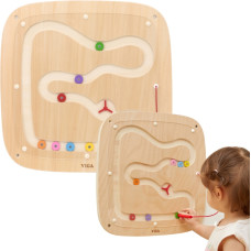 Viga Toys VIGA Drewniana Tablica Manipulacyjna Sensoryczna Przepływ Grawitacyjny
