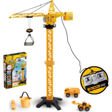 Woopie Remote Control Crane Crane 103 cm R/C Excavator Truck + 4 Accessories