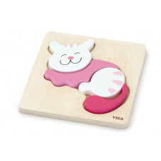 Viga Toys Первый деревянный пазл VIGA Baby Kitten