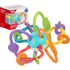 Woopie BABY SENSORY TOY, RATTLE, TEETHER 2in1