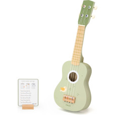 Viga Toys Viga Koka Ukuleles ģitāra Bērniem Zaļa Ar Notīm