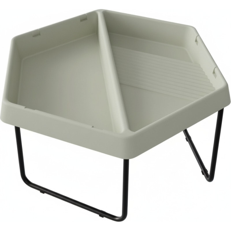 Masterkidz Sześciokątny Stolik Do Zabawy Piaskiem i Wodą 2 Komory Regulowana Wysokość