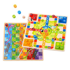 Tooky Toy Logic Board Games 2in1 Ludo Chinese + Free the Animals