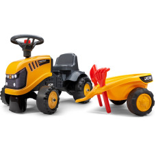 Falk JCB oranžais traktors ar piekabi no 1 gada