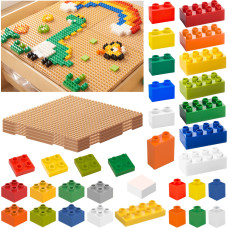 Masterkidz STEM celtniecības ķieģeļu komplekts 563 gab. ar paneļu pārklājumiem 4 gab.