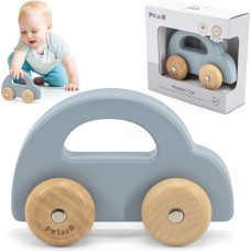 Viga Toys VIGA PolarB Wooden Push Car Blue