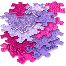 Woopie Ortopēdiskā maņu paklājiņa puzle 11 gab. - Krāsa rozā/violeta