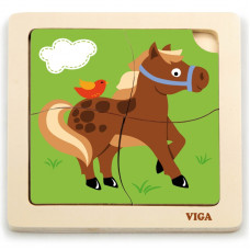 Viga Toys VIGA Handy Wooden Horse Puzzle