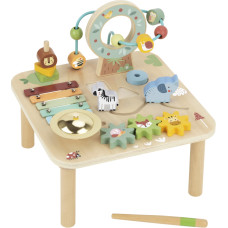 Tooky Toy Koka Montessori šķīvju aktivitāšu galds