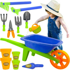 Woopie Taczka Ogrodowa Zestaw Małego Ogrodnika 13el.