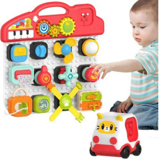 Woopie BABY Colorful Activity Panel Montessori Manipulative Board