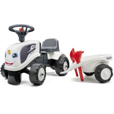 Falk White Valtra Baby Tractor with Trailer + accessories. from 1 year