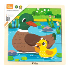 Viga Toys VIGA Handy Деревянный пазл Утки 9 деталей