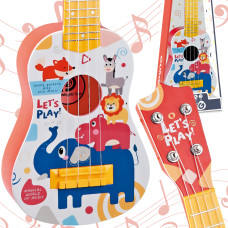 Woopie Klasiskā ģitāra bērniem, 57 cm, sarkana