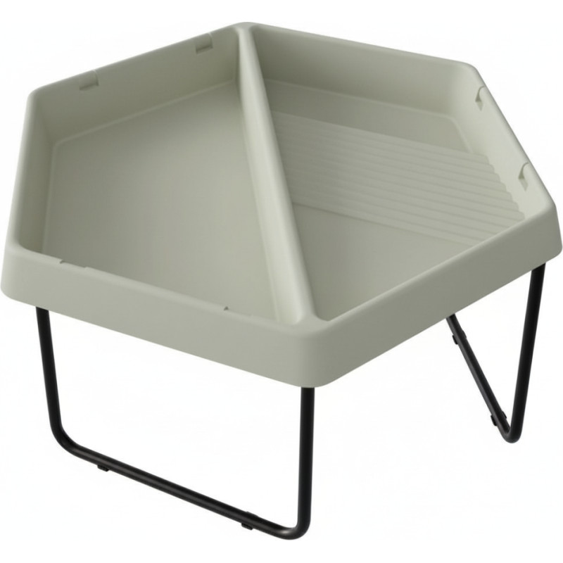 Masterkidz Sześciokątny Stolik Do Zabawy Piaskiem i Wodą 2 Komory Regulowana Wysokość