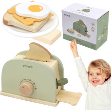 Viga Toys Viga PolarB Wooden Toaster Set Green + Accessories