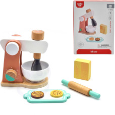Tooky Toy Wooden Mixer Set for Kids + Accessories