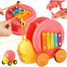 Woopie Pulling Auger 4in1 Cymbals Sensory Gears Launcher + Small Car