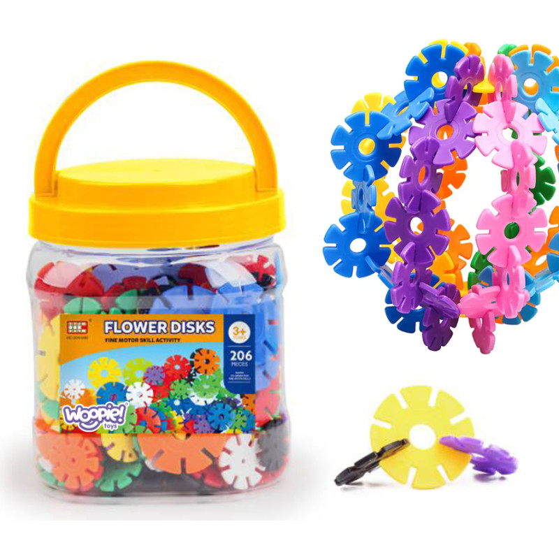 Woopie Celtniecības bloki Vafeles Eži trubiņā 206 gab.