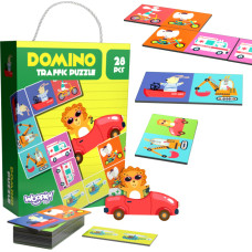 Woopie Развивающая игра Транспорт Животные Головоломки Домино Монтессори