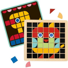 Tooky Toy Wooden Mosaic Montessori Puzzle