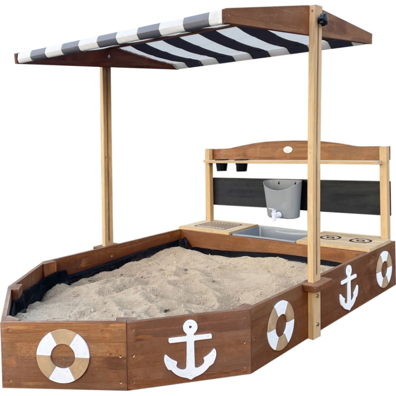 AXI Wooden Sandbox Ship with Kitchen