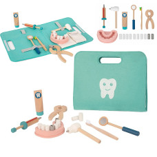 Tooky Toy Little Dentist Set Doctor's Suitcase 19 pcs. FSC