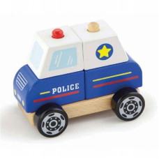 Viga Toys Viga Koka policijas auto jaunākajiem