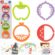 Woopie BABY Sensory Toy Teethers for Babies Animals Pendants Chain 4 pcs.