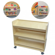 Masterkidz Wheeled cabinet with 3 shelves for STEM board accessories