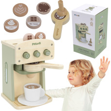 Viga Toys VIGA PolarB Wooden Coffee Machine Green + Accessories