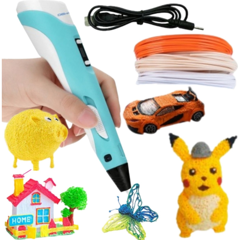 Woopie Długopis 3D Dla Dzieci Zestaw z Wyświetlaczem LED - Kreatywna Zabawa