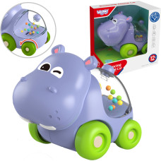 Woopie BABY Rattle Toy Car Vehicle Hippopotamus