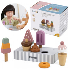 Viga Toys VIGA PolarB Мороженое на палочке с подставкой 5 шт.