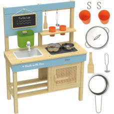 Classic World Drewniana Kuchnia Ogrodowa Błotna XXL z Akcesoriami