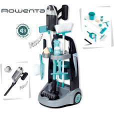 Smoby - Cleaning trolley with Rowenta vacuum cleaner with sound + 10 accessories